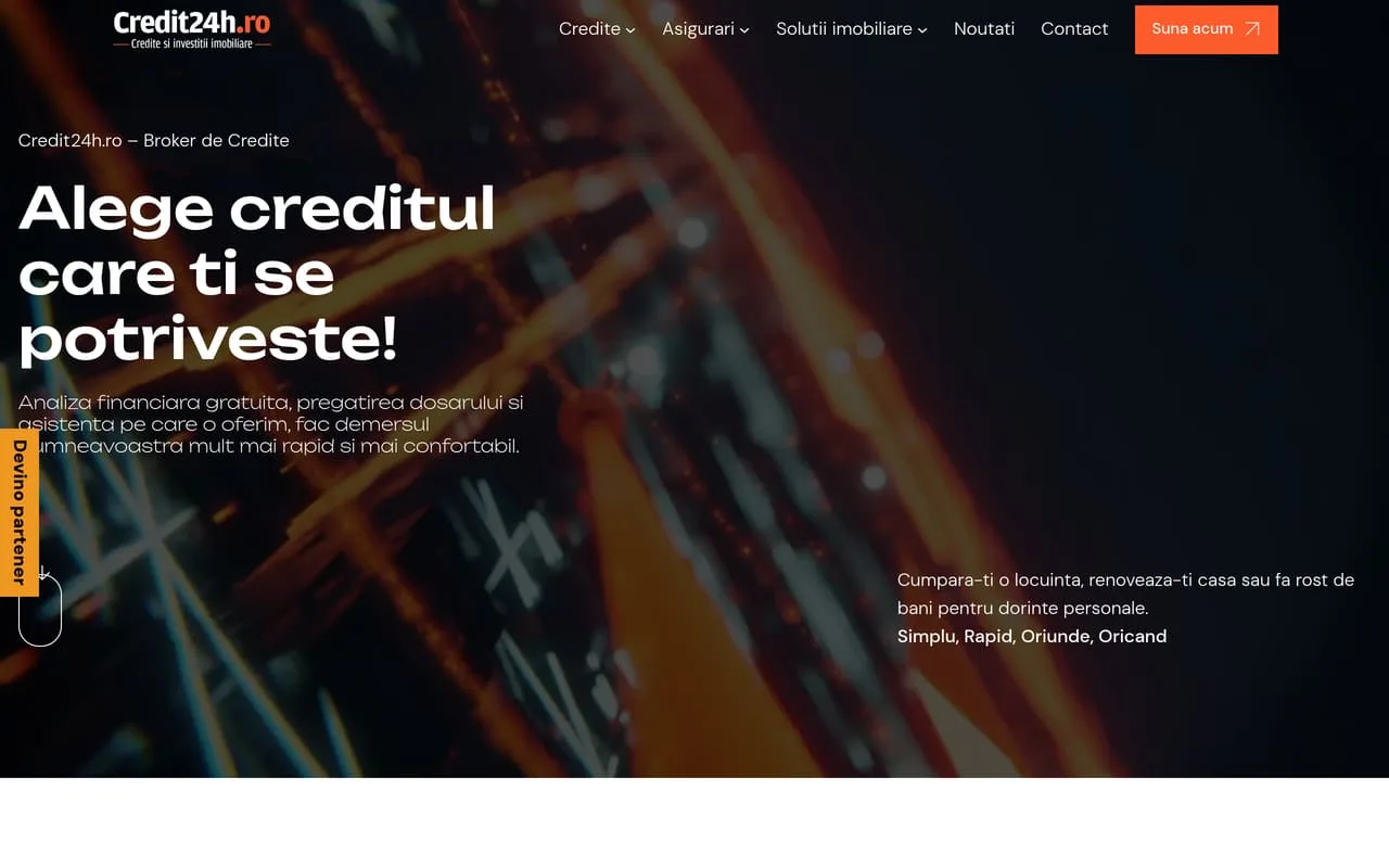 Credit24h — Dezvoltare web