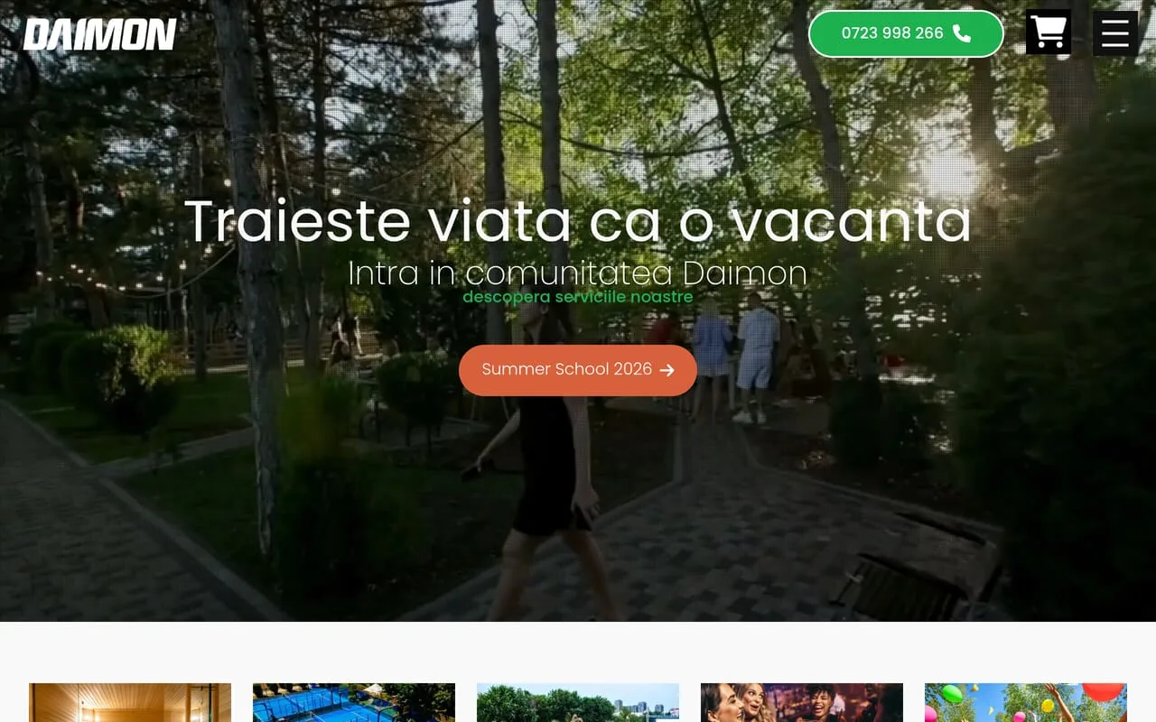 Daimon Social Club — Dezvoltare web