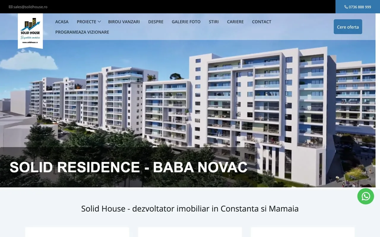 Solid House — Dezvoltare web