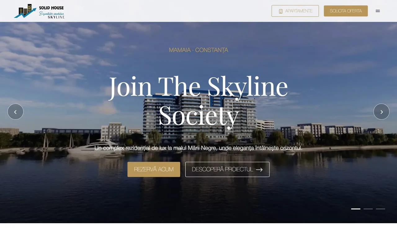 Solid Residence Skyline — Dezvoltare web