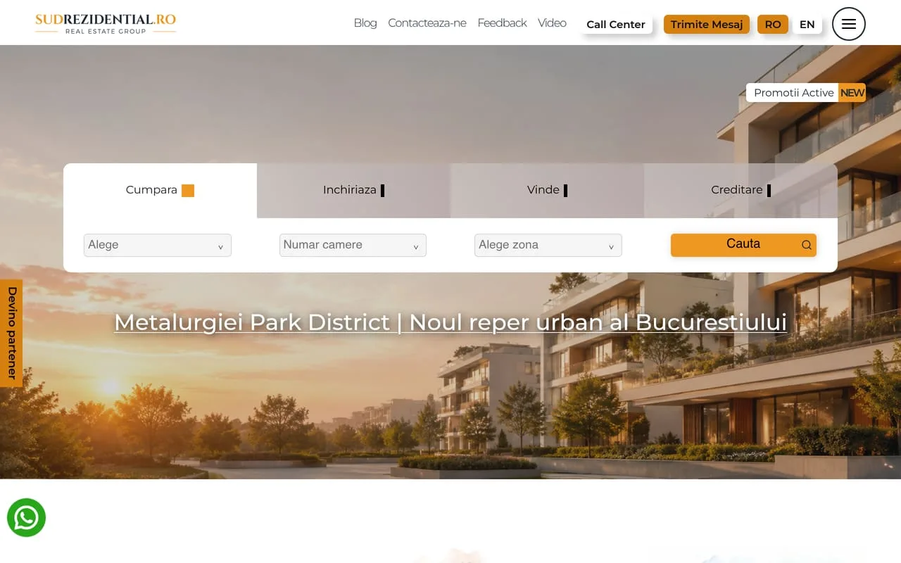 SudRezidential — Dezvoltare web