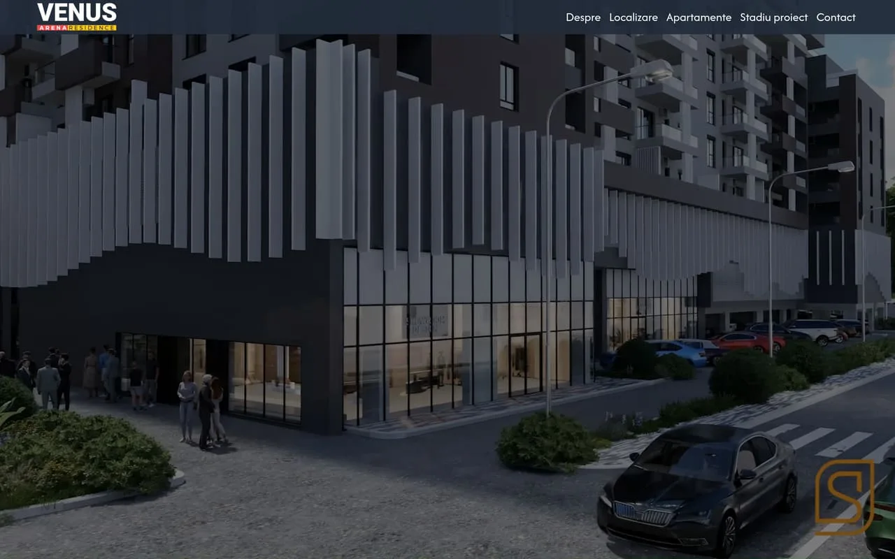 Venus Arena Residence — Dezvoltare web