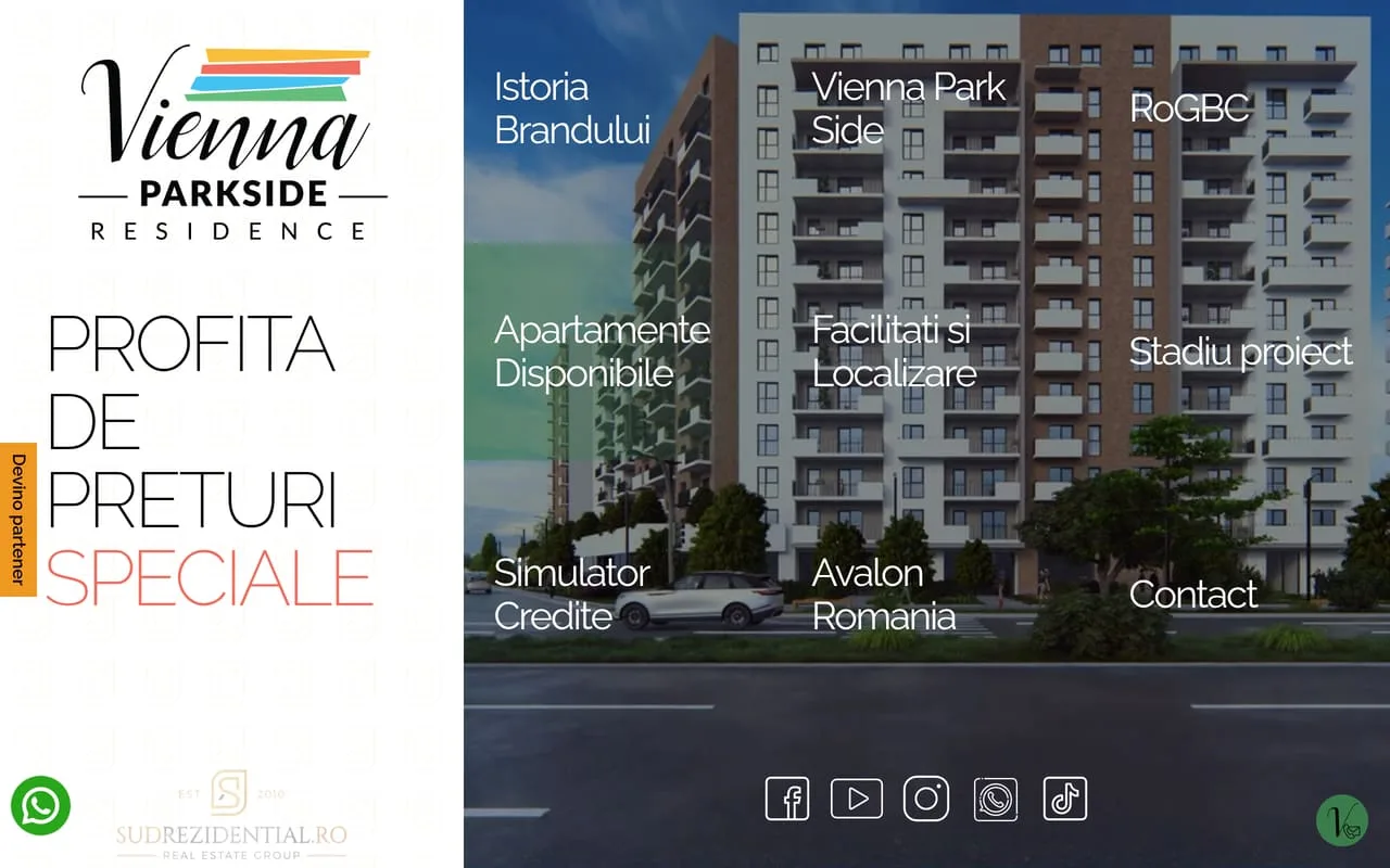 Vienna Parkside Residence — Dezvoltare web